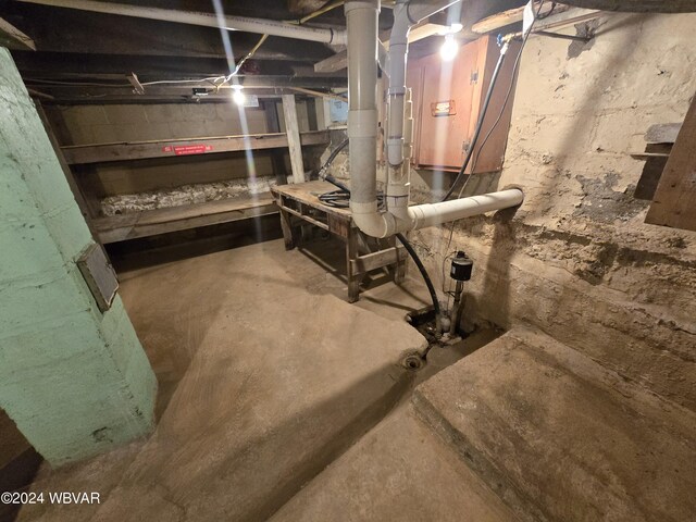 view of basement