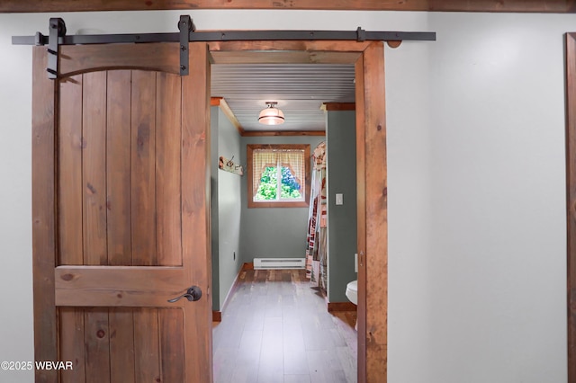 4792 Muncy Exchange Rd, Turbotville, PA 17772 - entryway featuring wood finished floors and baseboard heating
