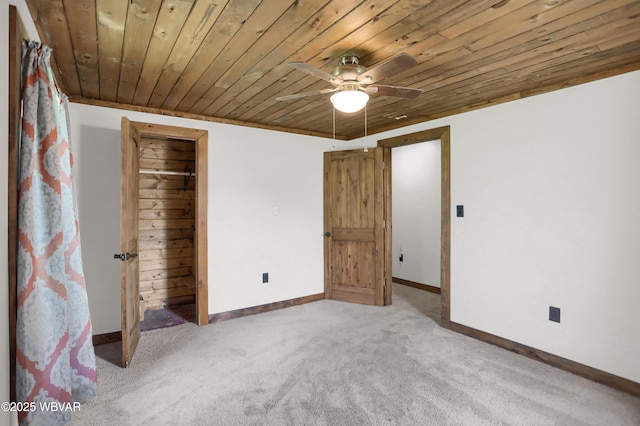4792 Muncy Exchange Rd, Turbotville, PA 17772 - unfurnished bedroom with wood ceiling and carpet flooring