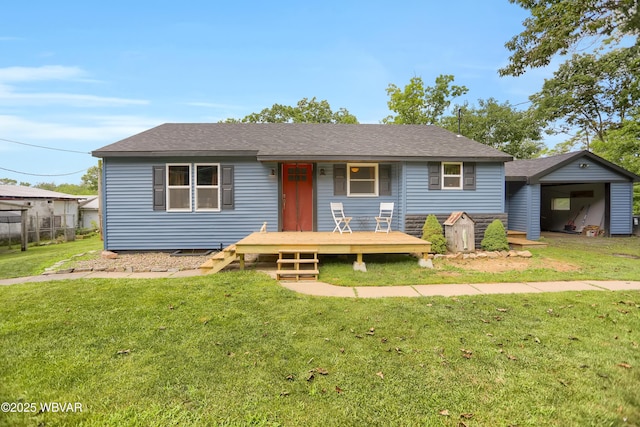 4792 Muncy Exchange Rd, Turbotville, PA 17772 - view of front of home featuring a front lawn
