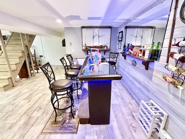 15 Hillview Ave, Williamsport, PA 17701 - bar with stairs and wood finished floors