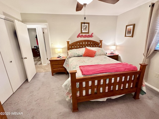 15 Hillview Ave, Williamsport, PA 17701 - carpeted bedroom with a ceiling fan