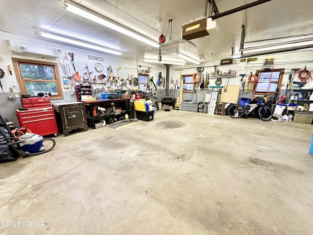 15 Hillview Ave, Williamsport, PA 17701 - garage featuring a workshop area and a garage door opener