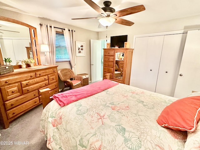 15 Hillview Ave, Williamsport, PA 17701 - carpeted bedroom featuring a closet and ceiling fan