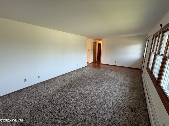 309 W Keller St, Lock Haven, PA 17745 - spare room with dark carpet and baseboards