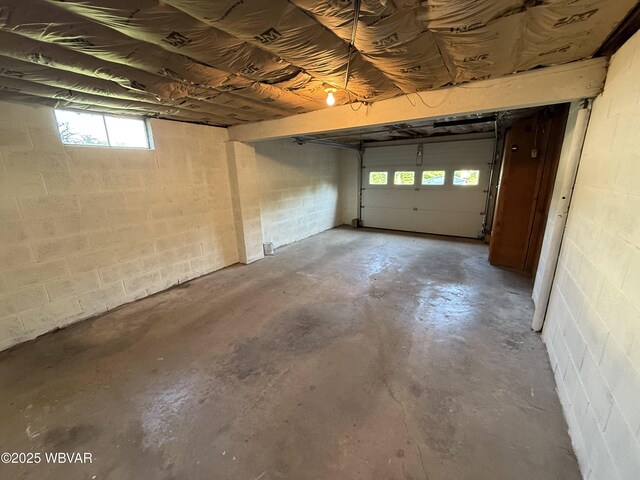 309 W Keller St, Lock Haven, PA 17745 - garage with concrete block wall