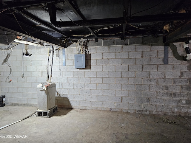 93 Woodside Rd, Danville, PA 17821 - unfinished below grade area featuring electric panel