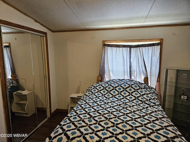 93 Woodside Rd, Danville, PA 17821 - bedroom with dark wood-style floors, a closet, and baseboards