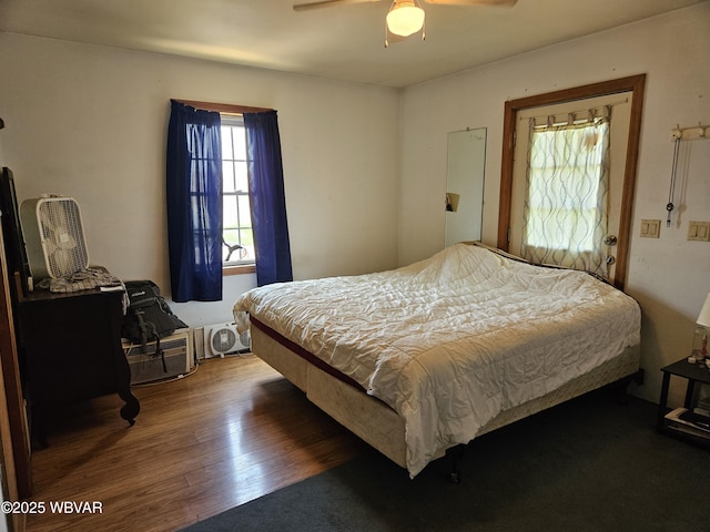 93 Woodside Rd, Danville, PA 17821 - bedroom with wood finished floors and ceiling fan