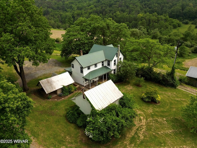 106 Cresent Hill Rd, Cogan Station, PA 17728 - view from above of property with a heavily wooded area