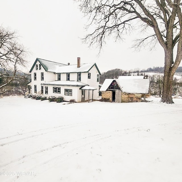 106 Cresent Hill Rd, Cogan Station, PA 17728 - view of front of home with a chimney