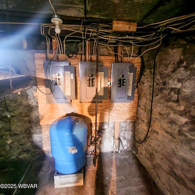 utility room with electric panel