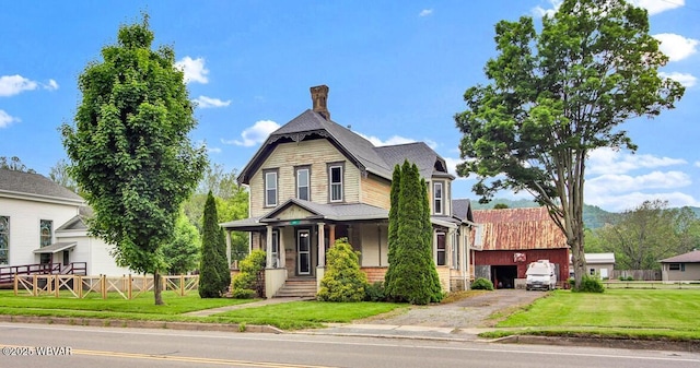2177 N Williamson Rd, Covington, PA 16917 - victorian home with a chimney
