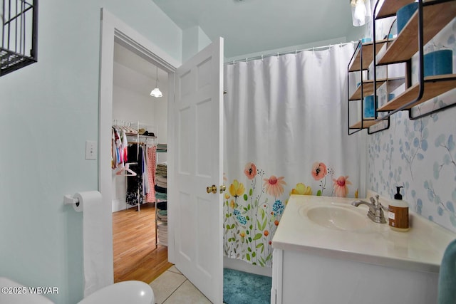 2177 N Williamson Rd, Covington, PA 16917 - full bath with vanity, curtained shower, and toilet