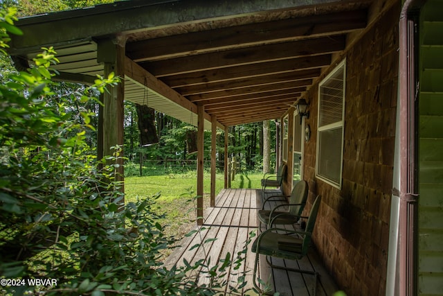 view of deck