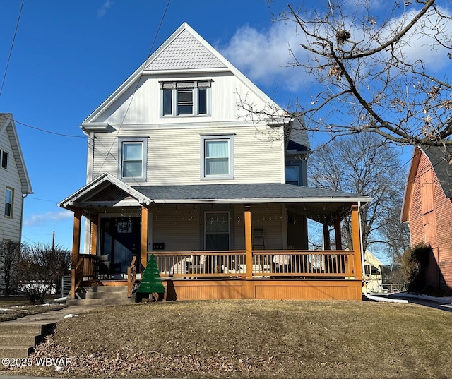 victorian house with covered porch