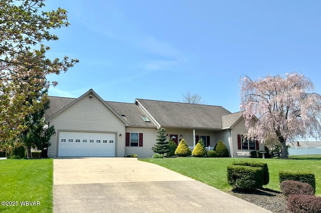 2035 Woodland Rd, Montoursville, PA 17754 - single story home featuring an attached garage, a front yard, and driveway