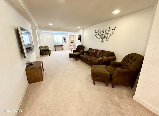 2035 Woodland Rd, Montoursville, PA 17754 - carpeted living area with recessed lighting and baseboards