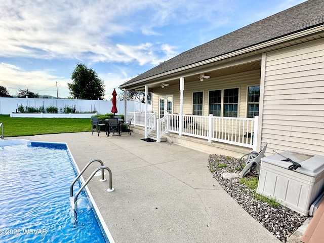 2035 Woodland Rd, Montoursville, PA 17754 - view of patio with french doors and outdoor dining area