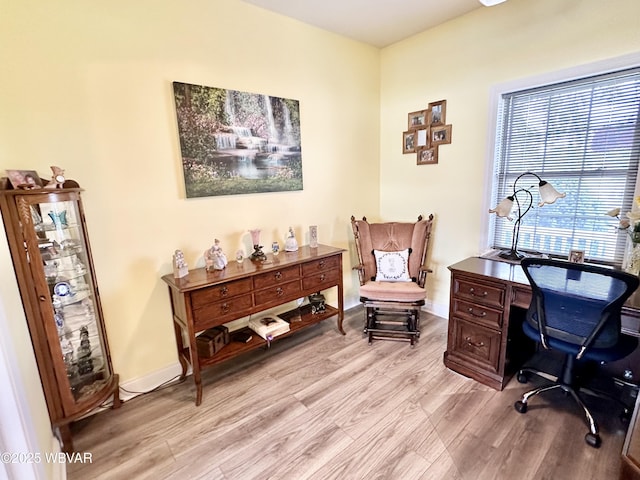 2035 Woodland Rd, Montoursville, PA 17754 - home office with light wood-type flooring and baseboards