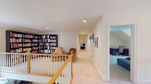 2180 Stopper Dr, Montoursville, PA 17754 - corridor with recessed lighting, light carpet, and baseboards