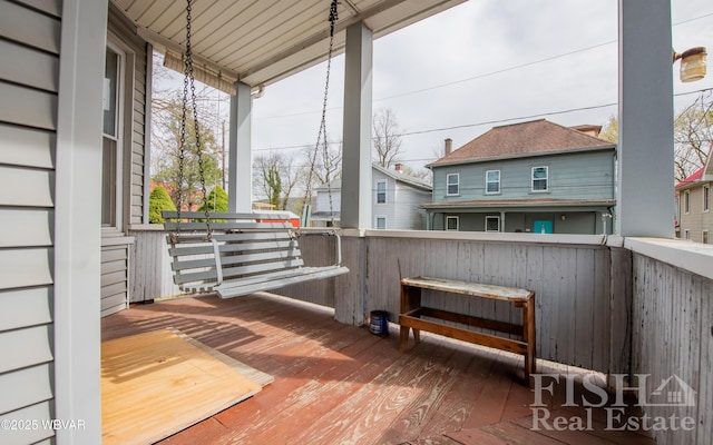 435 Grant St, Williamsport, PA 17701 - deck featuring covered porch