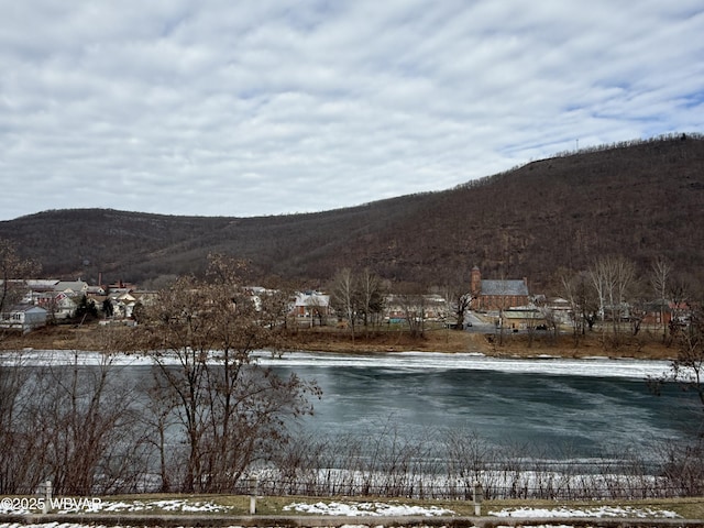 property view of water with a mountain view