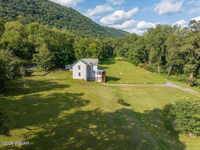 229 River Rd, Renovo, PA 17764 - bird's eye view featuring a mountain view and a view of trees