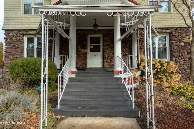 view of exterior entry