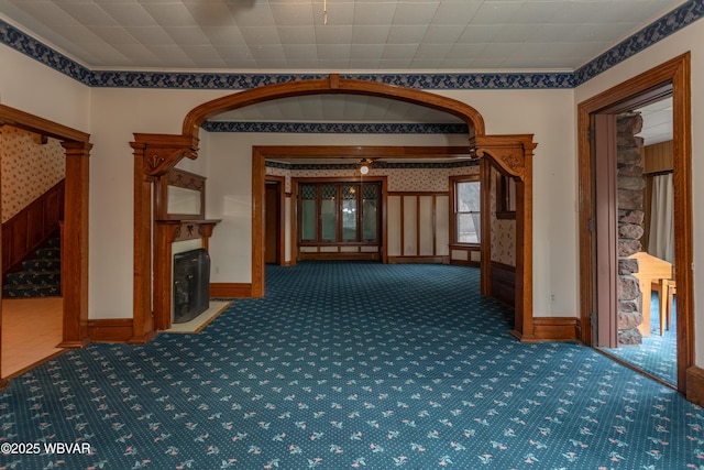 corridor featuring carpet