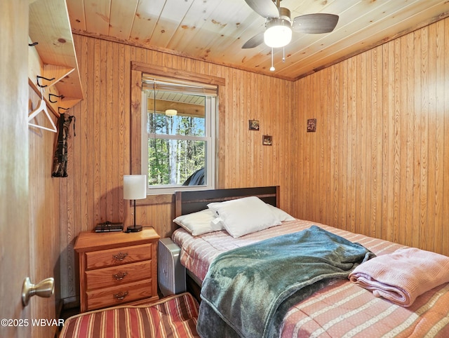 110 Worlds End Rd, Muncy Valley, PA 17758 - bedroom with wooden walls and wood ceiling