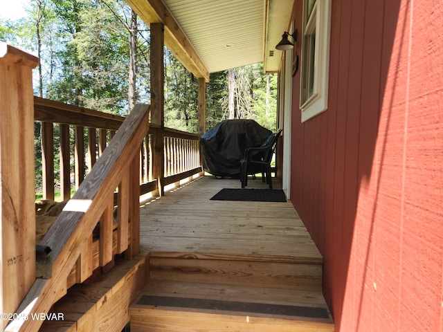 110 Worlds End Rd, Muncy Valley, PA 17758 - wooden terrace featuring area for grilling