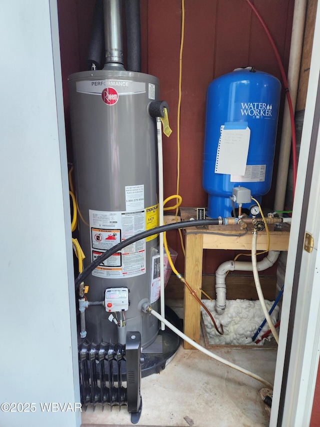 110 Worlds End Rd, Muncy Valley, PA 17758 - utility room featuring gas water heater