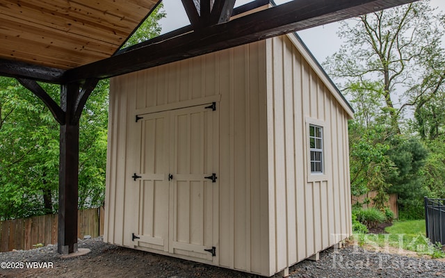 335 Chirlton Pt, Montoursville, PA 17754 - view of shed featuring fence