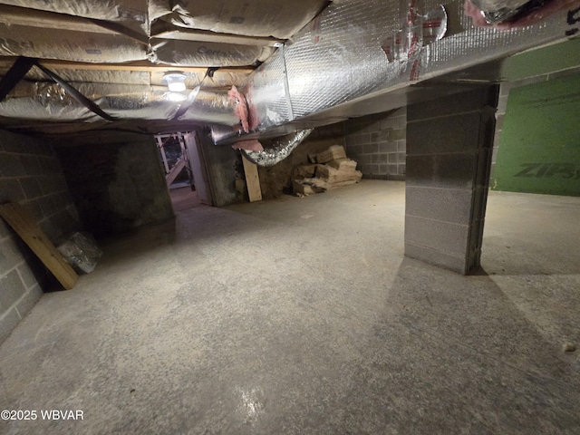 view of basement