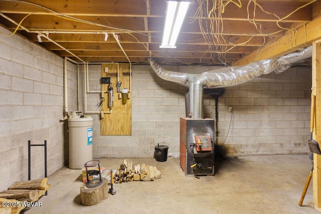 175 Hemlock Ln, Millville, PA 17846 - unfinished basement with heating unit