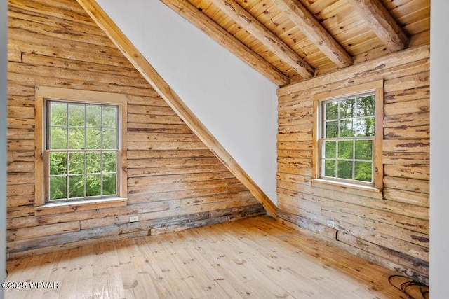 175 Hemlock Ln, Millville, PA 17846 - bonus room with wooden ceiling, healthy amount of natural light, and hardwood / wood-style floors