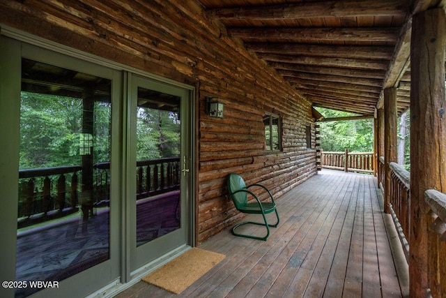 175 Hemlock Ln, Millville, PA 17846 - view of wooden terrace