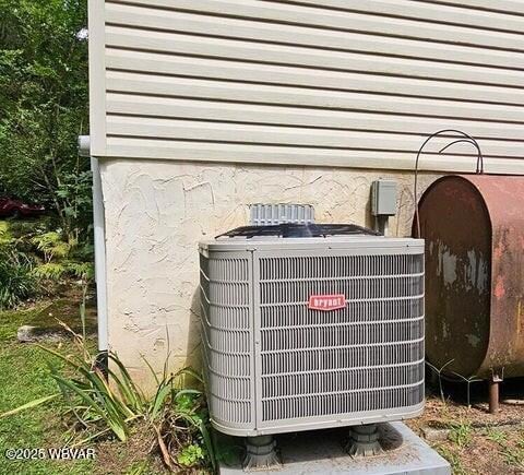 68 Sassafras Ln, Waterville, PA 17776 - exterior details with heating fuel and central AC
