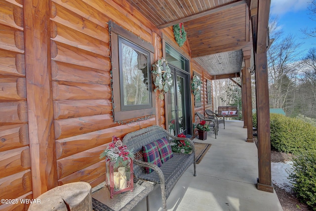 view of patio / terrace featuring a porch