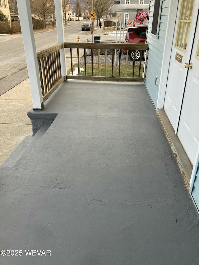 view of patio with covered porch