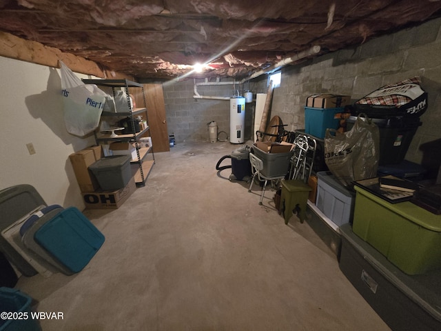 131 Walnut Ln, Jersey Shore, PA 17740 - unfinished below grade area with electric water heater