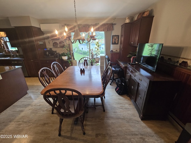 131 Walnut Ln, Jersey Shore, PA 17740 - dining space with a chandelier