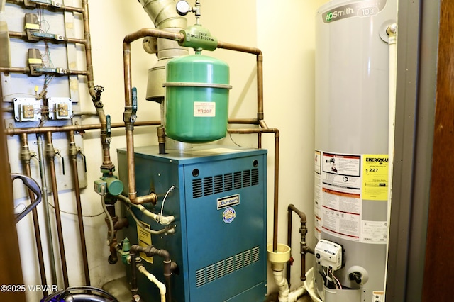 3630 Linn St, Cogan Station, PA 17728 - utility room with water heater and a heating unit