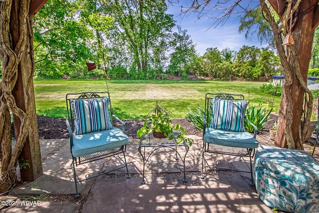196 Shawnee Dr, Muncy, PA 17756 - view of patio / terrace featuring view of wooded area