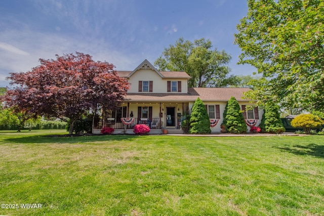 196 Shawnee Dr, Muncy, PA 17756 - view of front facade with covered porch and a front yard