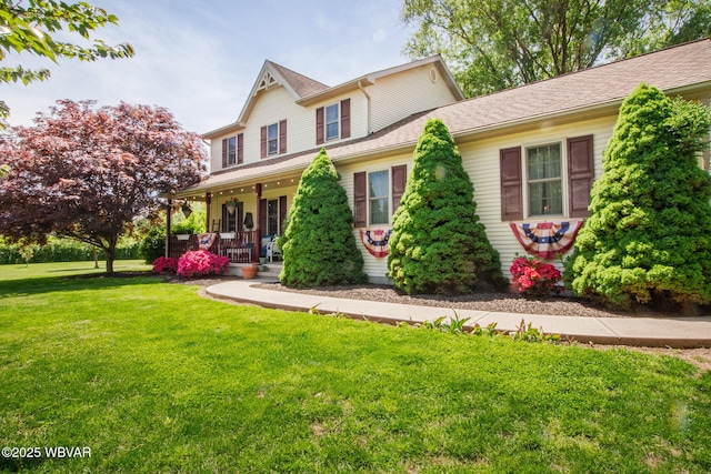 196 Shawnee Dr, Muncy, PA 17756 - victorian-style house featuring a porch and a front yard