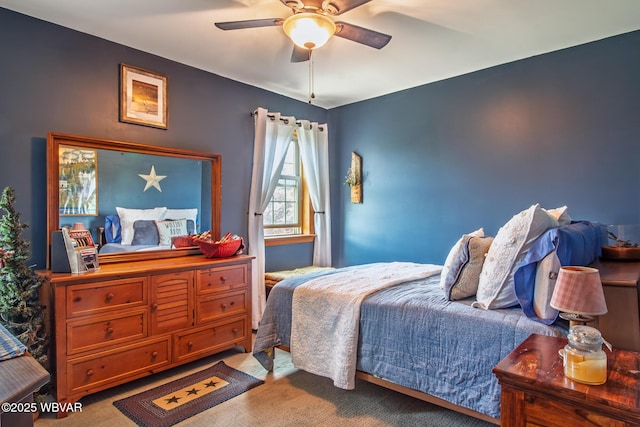 196 Shawnee Dr, Muncy, PA 17756 - carpeted bedroom featuring ceiling fan