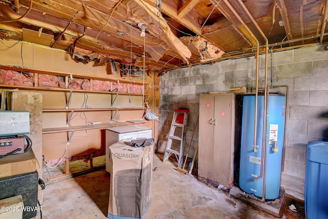 443 Derr Hill Rd, Lock Haven, PA 17745 - unfinished below grade area featuring water heater