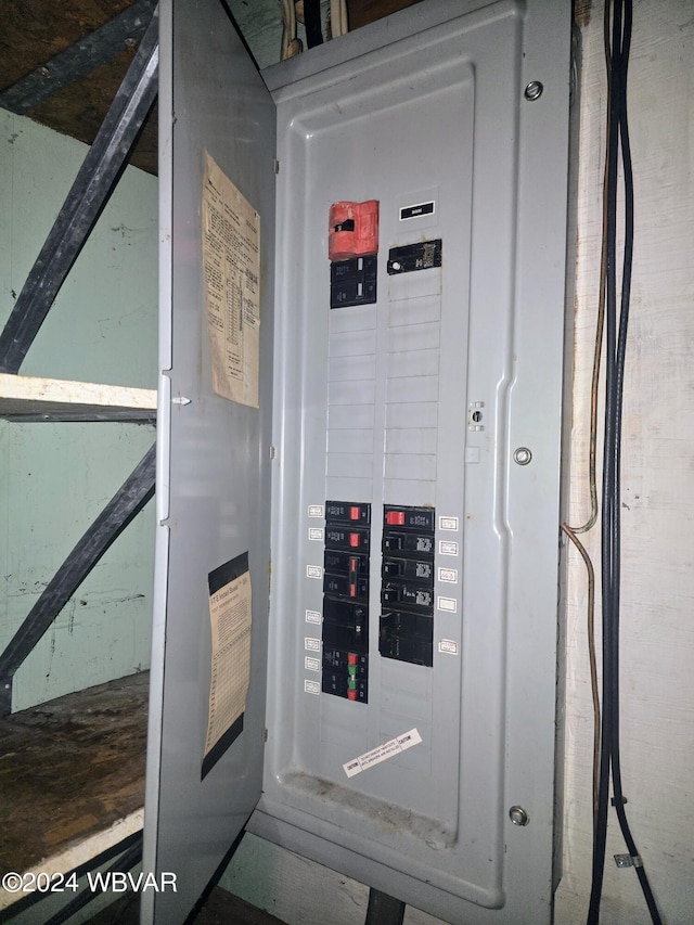 utility room featuring electric panel